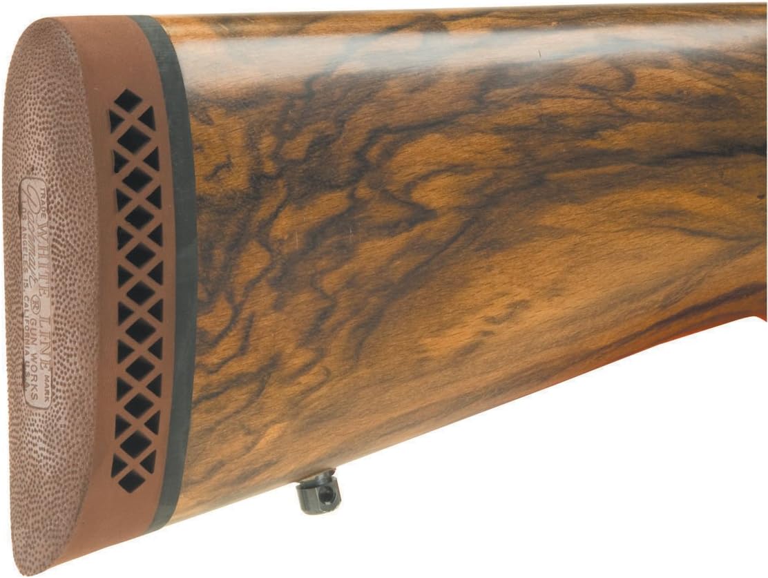 PACHMAYR Deluxe Field Recoil Pad for Shotguns — Ribbed Face, White Line Base