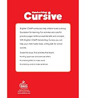 Carson Dellosa Grades 2-5 Cursive Handwriting Workbook, Writing Book With Sight Words, Sentences