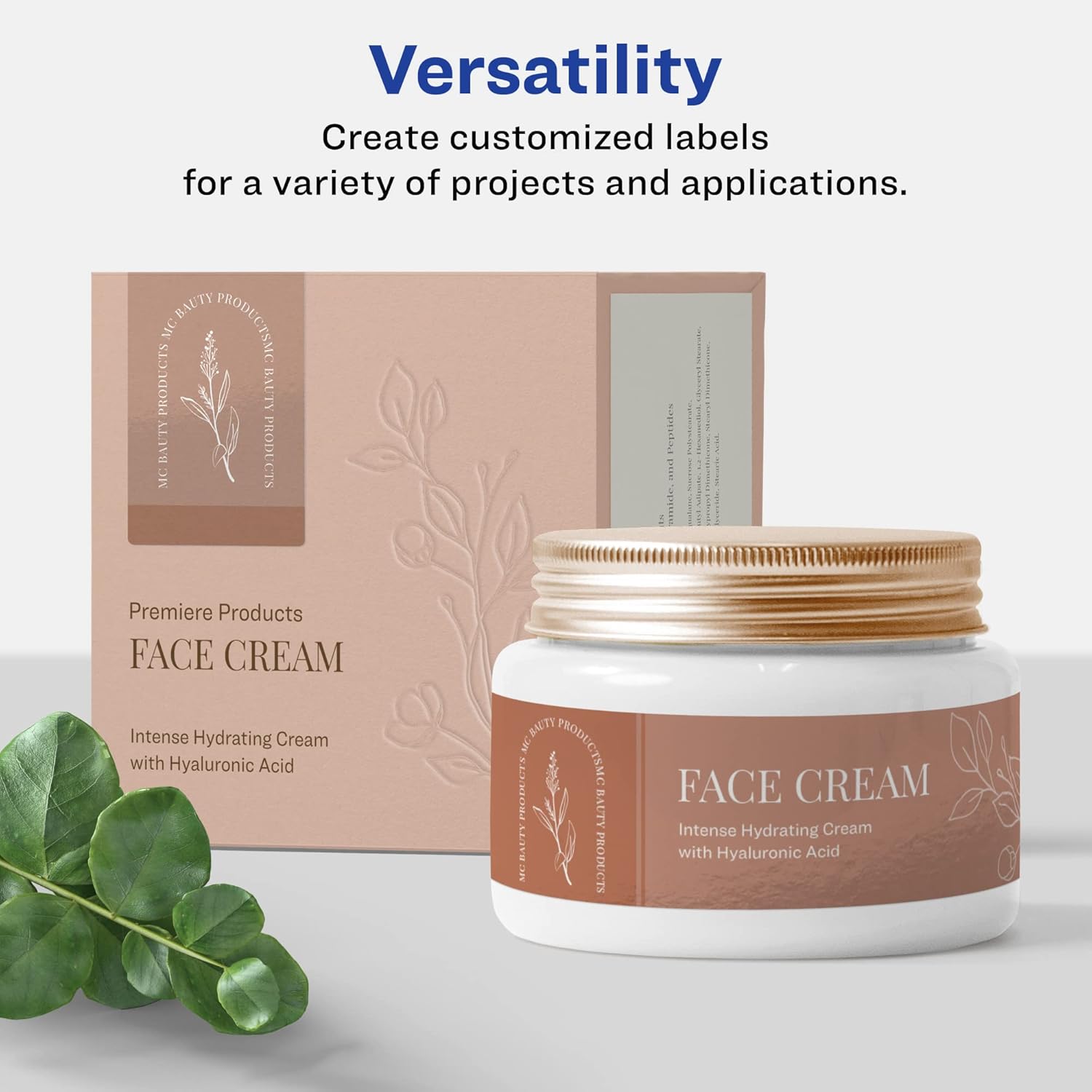 Avery Glossy White Rectangle Labels, Sure Feed Technology, 1.75" x 7.75"