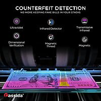 Cassida 6600 UV/MG – USA Business Grade Money Counter with UV/MG/IR Counterfeit Detection