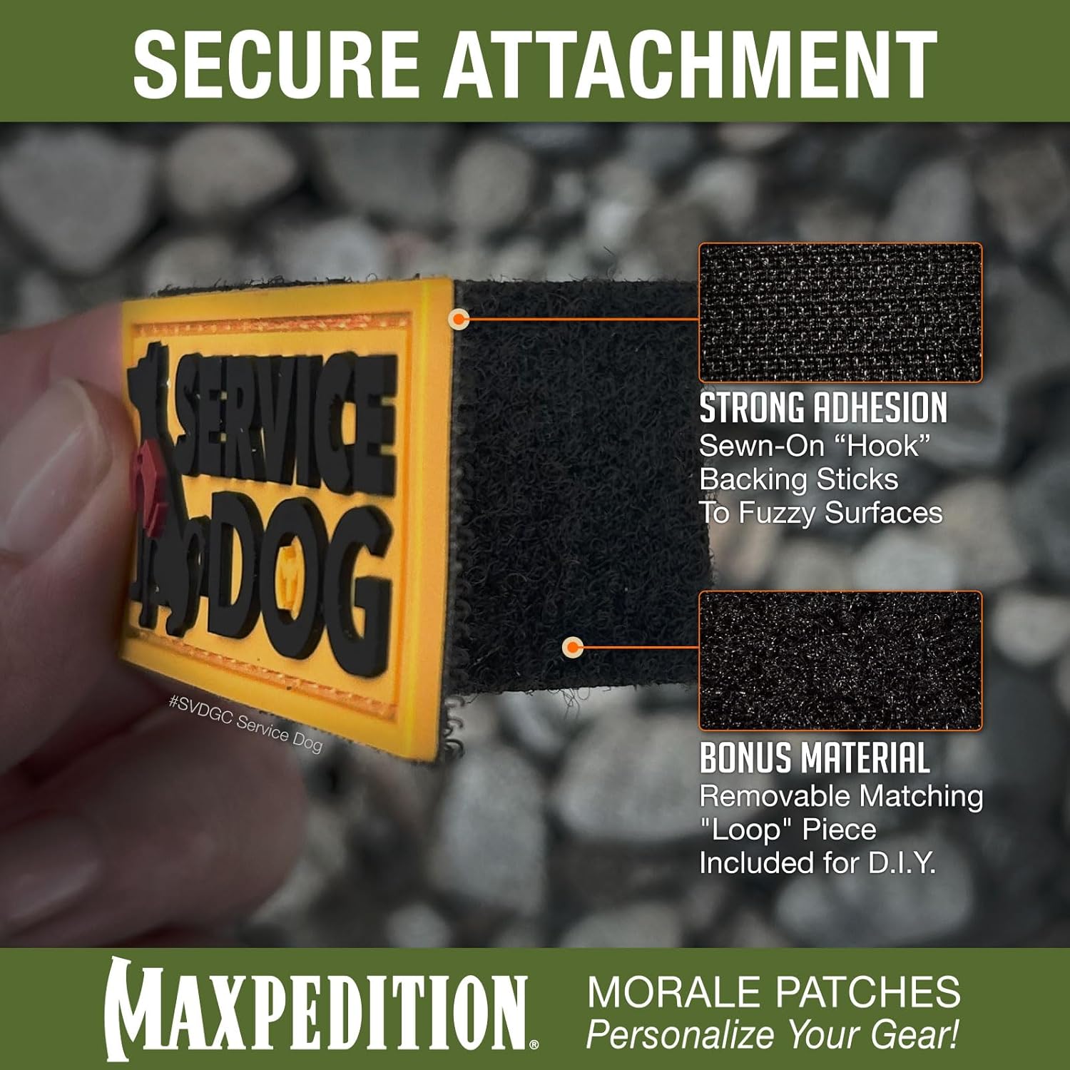 MAXPEDITION Service Dog 3D PVC Morale Patch