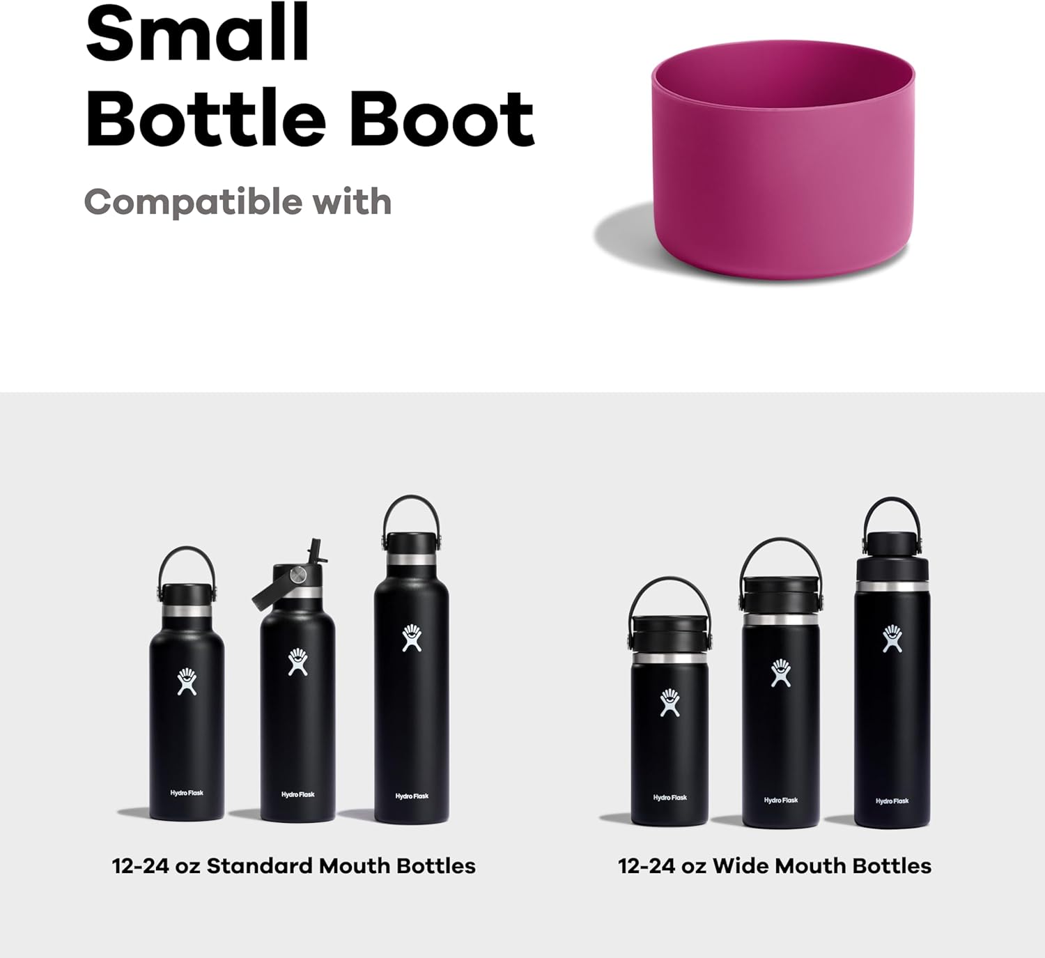 HYDRO FLASK Bottle Boot - Silicone Bottom Protector Sleeve