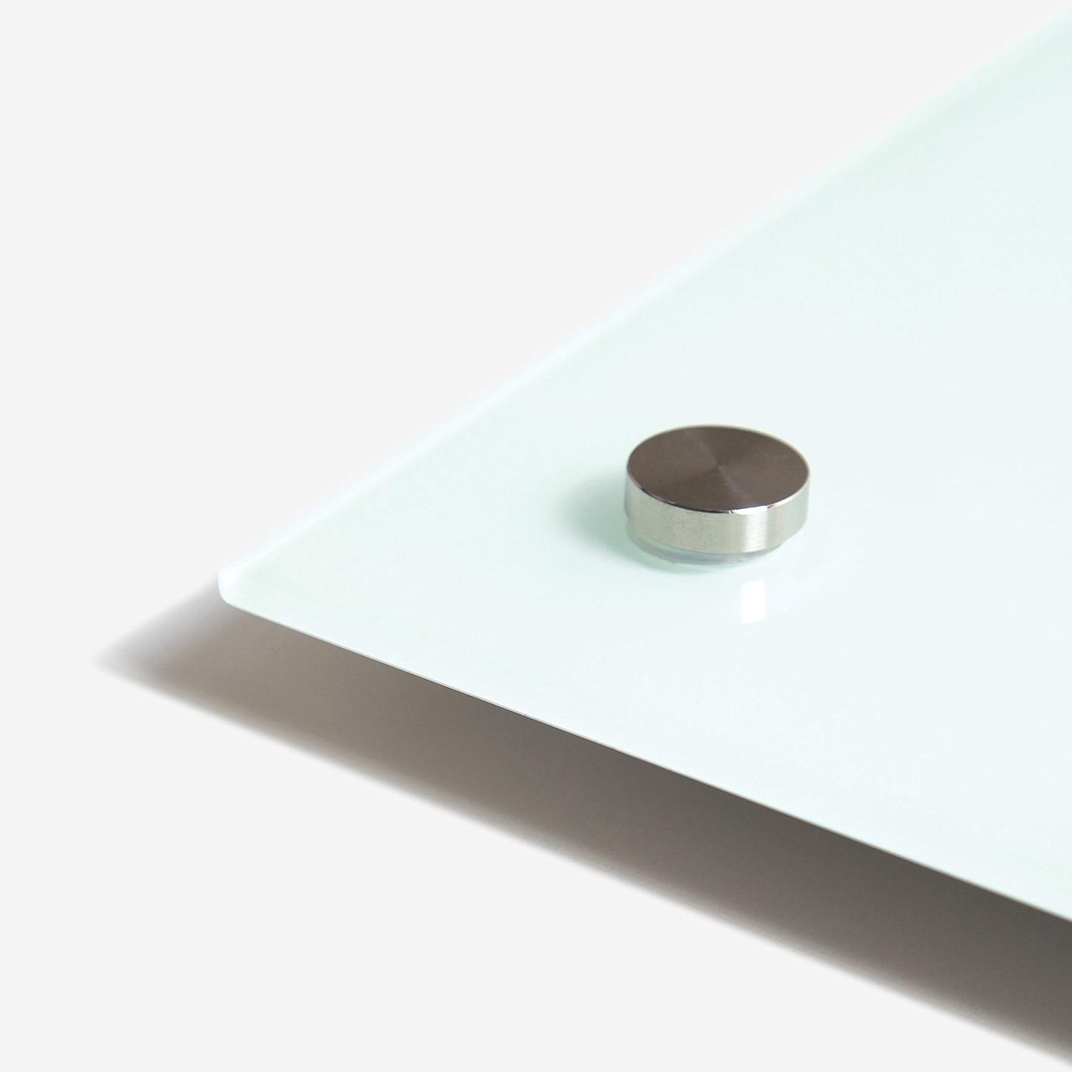 U BRANDS Magnetic Glass Dry Erase Board, White Frosted Surface, Frameless