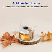 Avery Kraft Brown Lollipop Labels, Sure Feed Technology, 1" x 4", 120 Kraft Brown Labels, Print-to-The-Edge, Laser/Inkjet Printable 120 labels