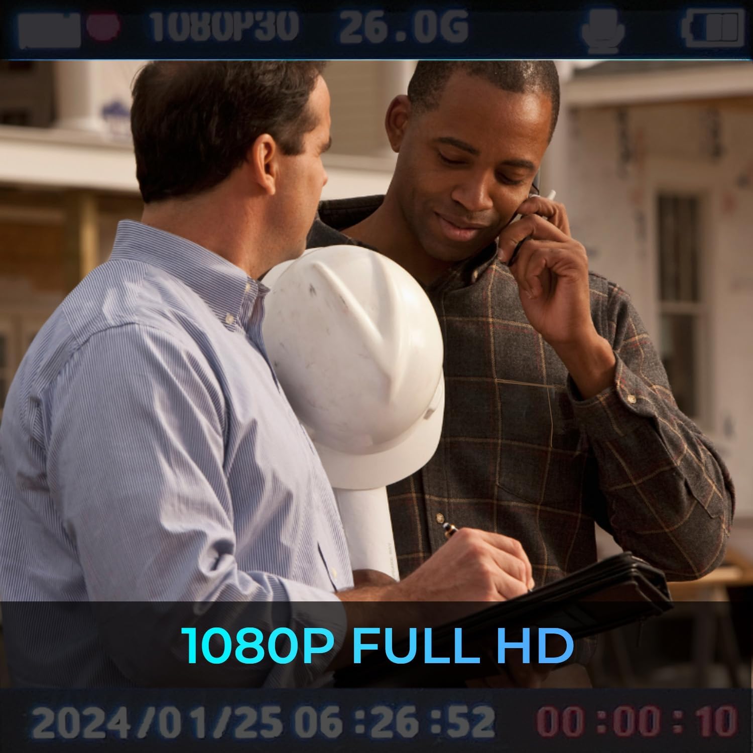 myGEKOgear Aegis 110 Body Cam 1080P Full HD 64GB Built-in Memory, Infrared Night Vision, IP65, 110° Wide-Angle Lens