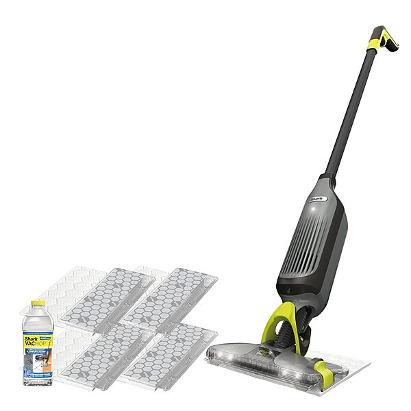 Shark VACMOP Pro Cordless Hard Floor Cleaner, Vacuum and Spray Mop, Powerful Suction, Lightweight, LED Headlights