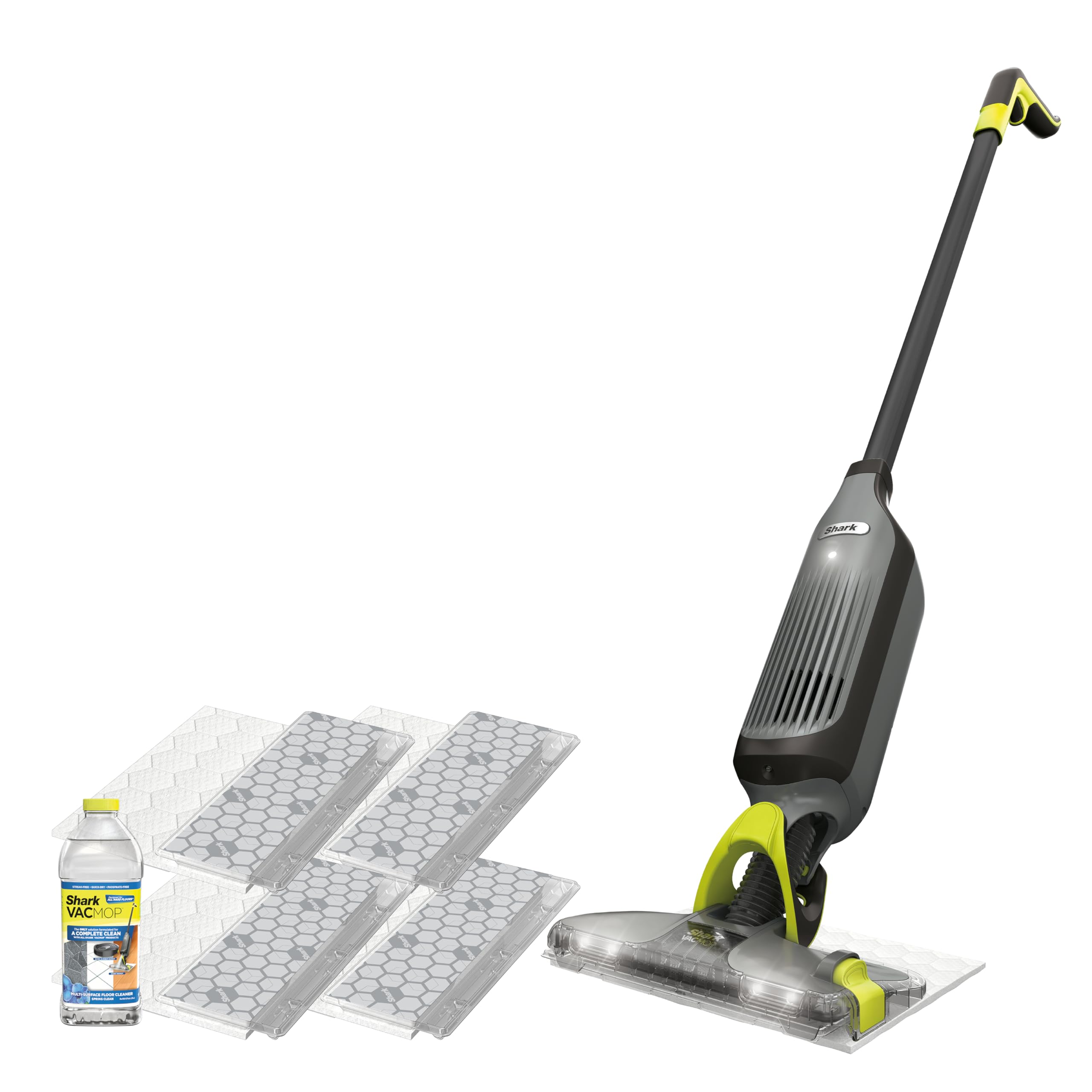 Shark VACMOP Pro Cordless Hard Floor Cleaner, Vacuum and Spray Mop, Powerful Suction, Lightweight, LED Headlights