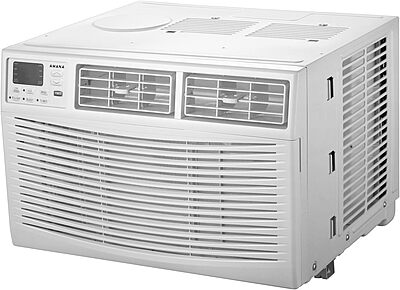 Amana AMAP101BW 10,000 BTU 115V Digital Mounted Air Conditioner and Dehumidifier with Remote Control for Small-Medium 450