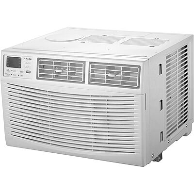 Amana AMAP101BW 10,000 BTU 115V Digital Mounted Air Conditioner and Dehumidifier with Remote Control for Small-Medium 450