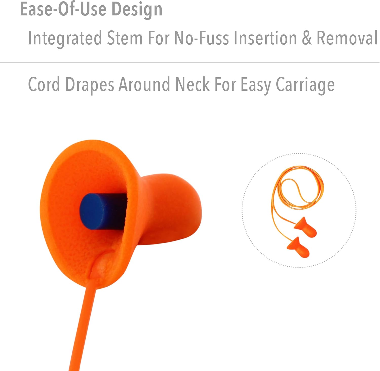 HOWARD LEIGHT Honeywell Home Howard Leight by Quiet Corded Reusable Earplugs, 100 Pairs (QD30), Orange Corded, 100 Pairs