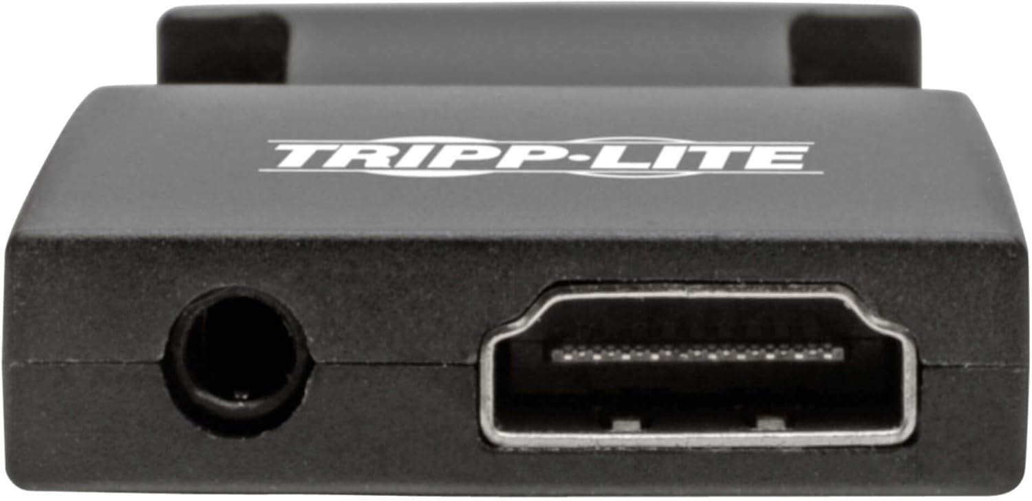 Tripp Lite Active HDMI to VGA Adapter (F/M), HDMI Audio Extractor, Female HDMI to Male VGA, 1080p @ 60 Hz