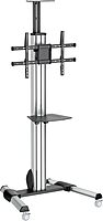 StarTech.com Heavy Duty Rolling Portable TV Cart with Wheels - 32 to 75 inch - Adjustable Rotating Mobile Flat Panel Screen Mount (STNDMTV70)
