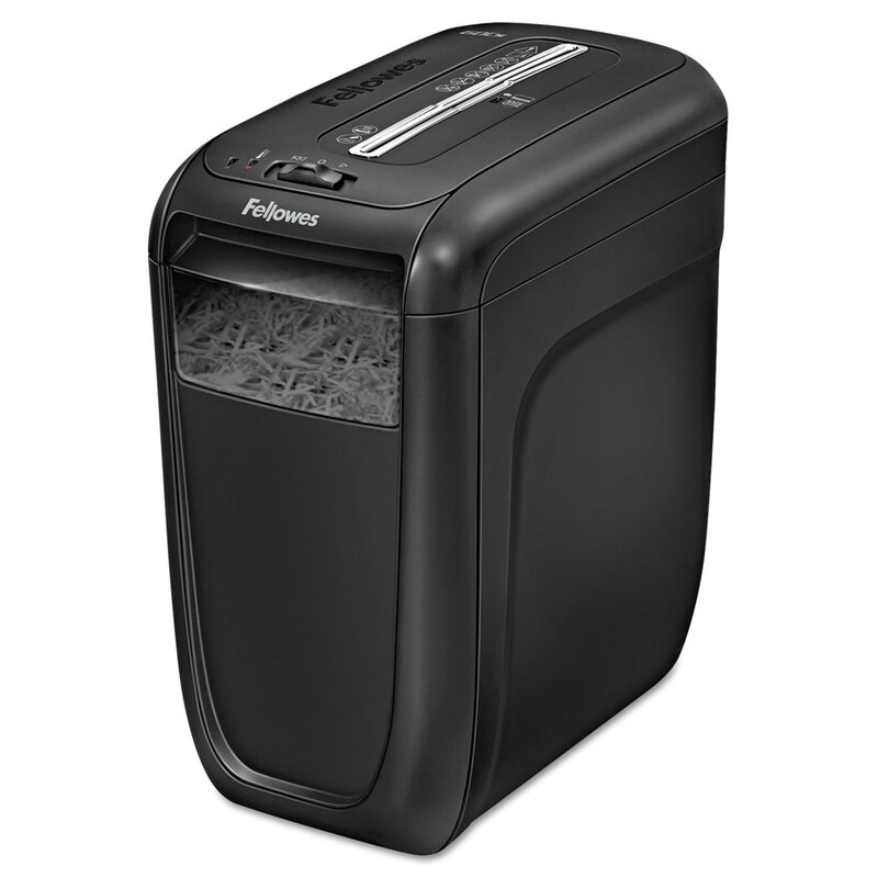 Fellowes 4606001 60Cs 10-Sheet Paper, Credit Card Shredder with Safety Features