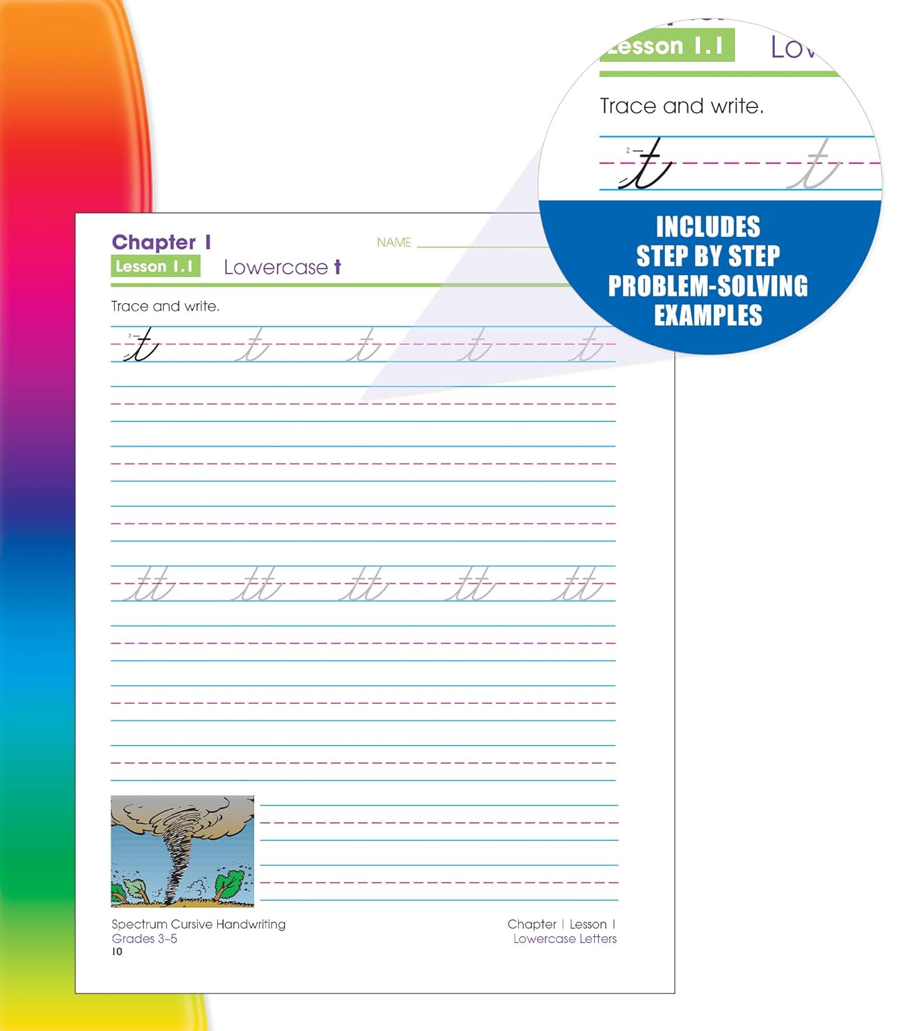 Spectrum Cursive Handwriting Workbook for Kids Ages 8 to 12, Letters and Cross-Curricular Words Cursive Handwriting Workbook
