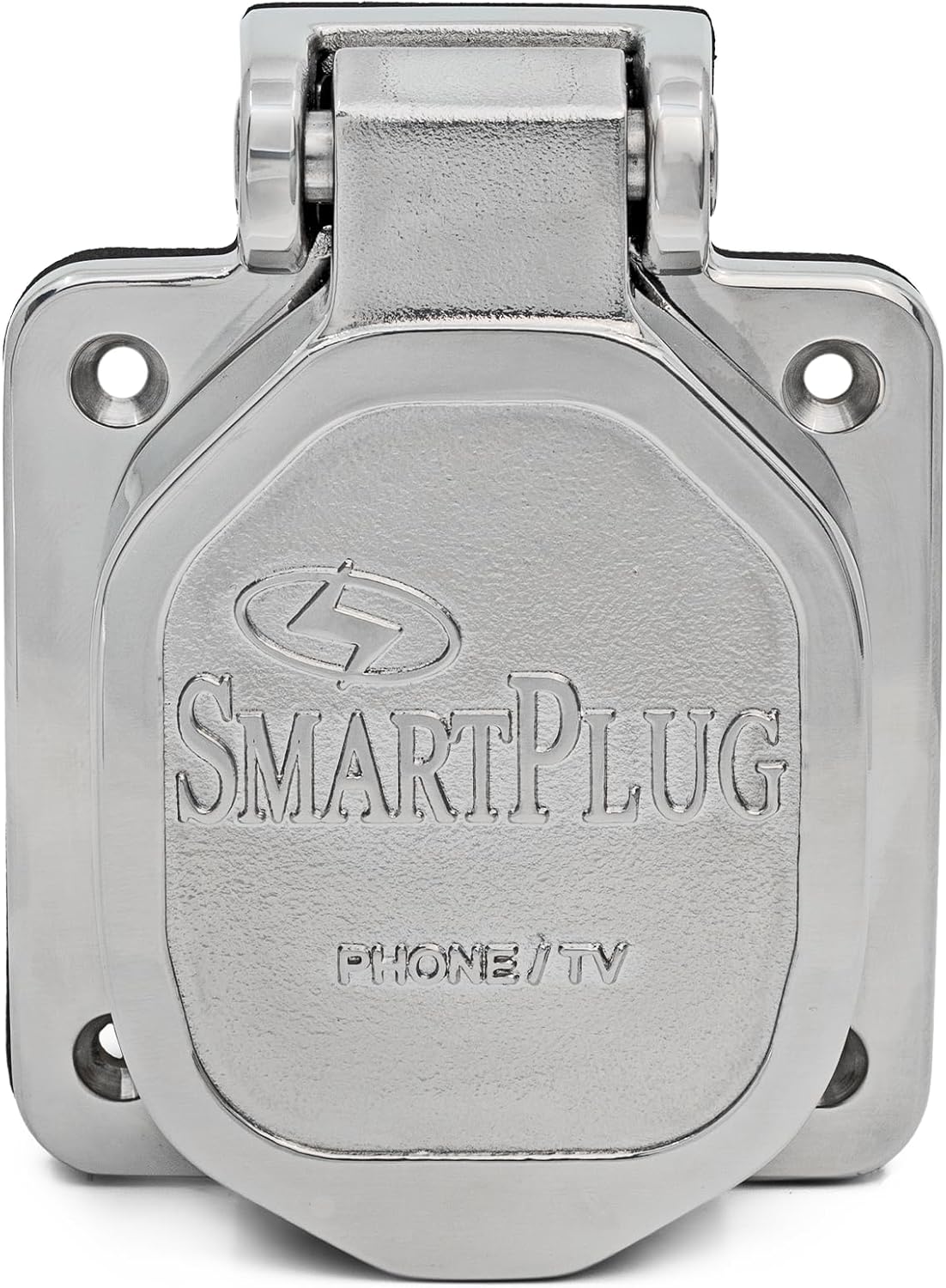 SmartPlug Data Port Case/Inlet Only - 316 SS Cover w/One Blank Plug & One Open Port