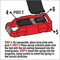 Real Avid Mag Plate Tool for Glock Magazine Maintenance I Perfect for Safely Installing, Changing & Cleaning Handgun Magazine Baseplates, Grey, Red