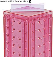 Azar Displays 4-Sided Revolving Pegboard Counter Display