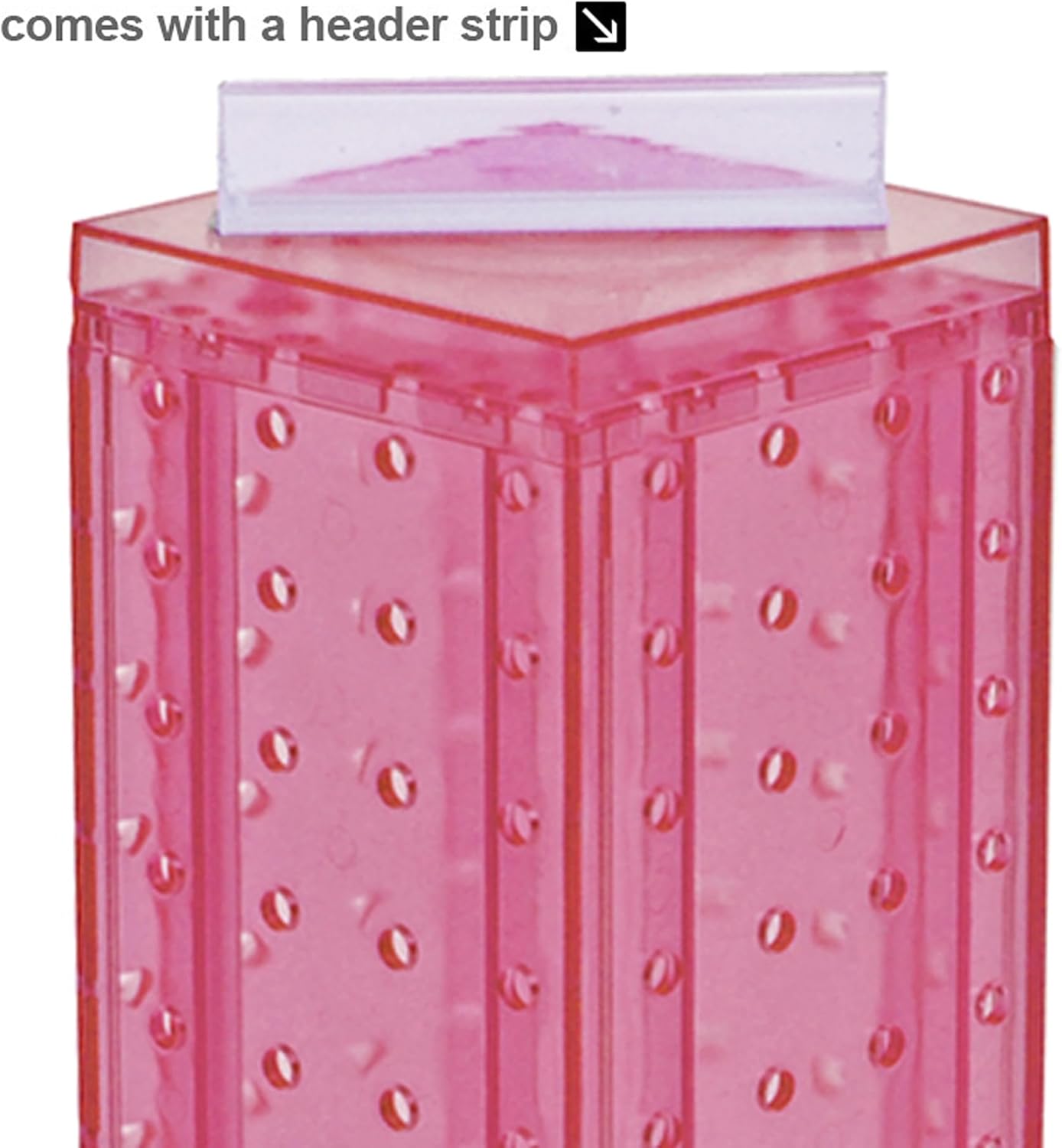 Azar Displays 4-Sided Revolving Pegboard Counter Display