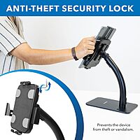 Mount-It! Anti-Theft Tablet Kiosk Countertop Stand | Universal Fit Retail Tablet Stand Compatible with 7.9" to 11" iPad