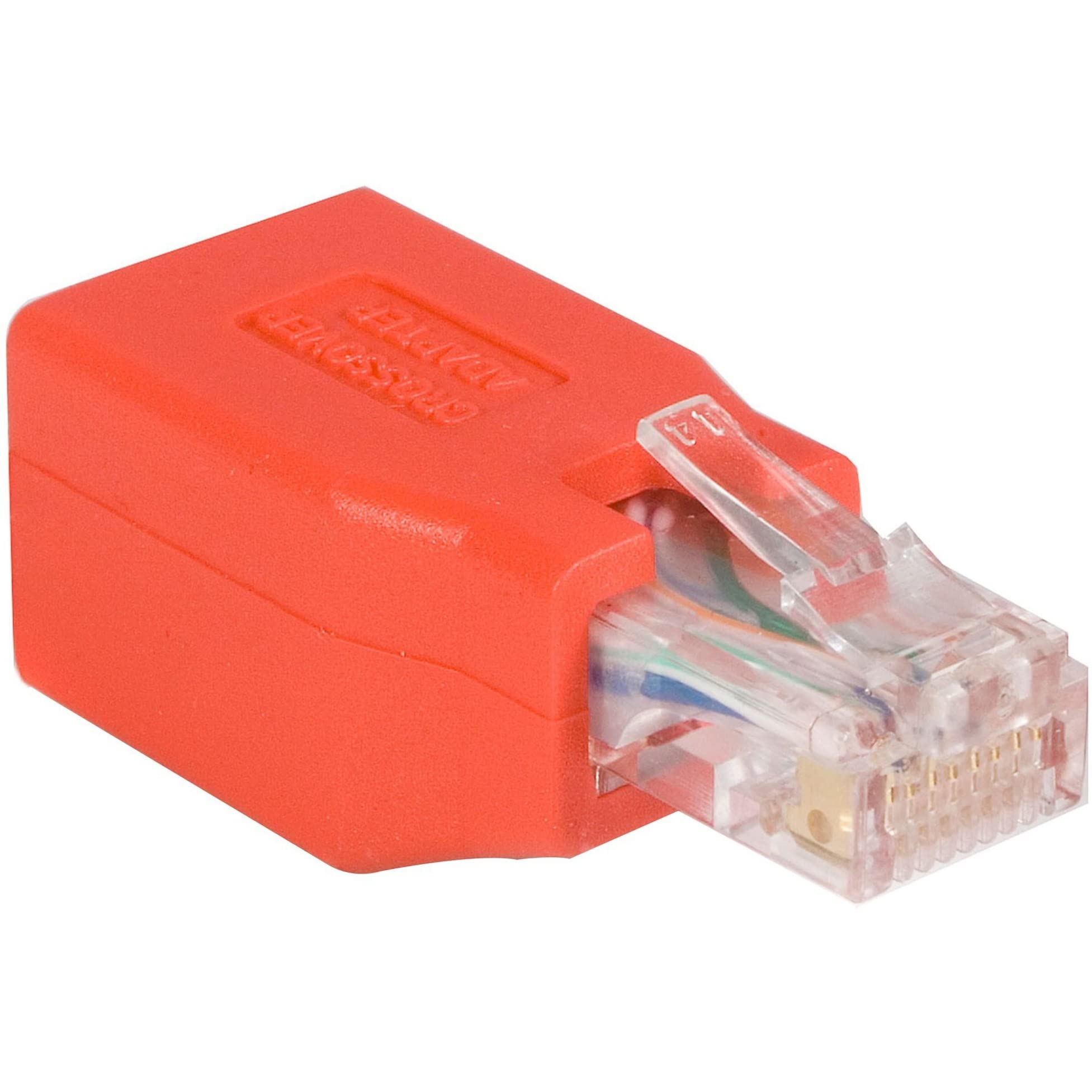 StarTech.com Cat6 Cable - Cat6 Crossover Adapter - GbE - Red - Ethernet Network Cable (C6CROSSOVER)