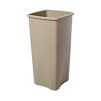 Rubbermaid Commercial Products Untouchable Square Trash Can 23G Black, for Offices/Mailrooms/Schools/ClassroomsAreas of High