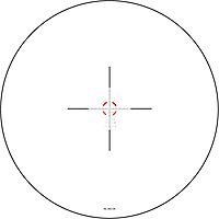 Trijicon VCOG 1-6x24 with Segmented Circle/Crosshair MIL Govt. Reticle and Thumb Screw Mount, Red