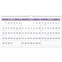 AT-A-GLANCE Three-Month Reference Wall Calendar