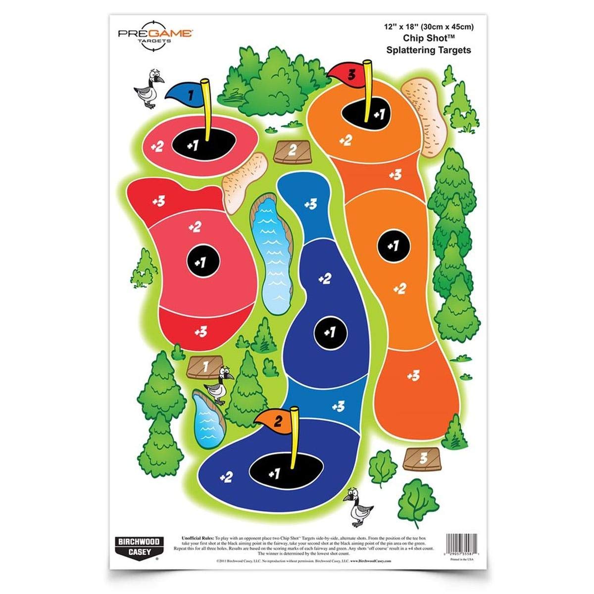 BIRCHWOOD CASEY Pregame Game Shooting Targets - Highly Visible Instant Splattering Targets