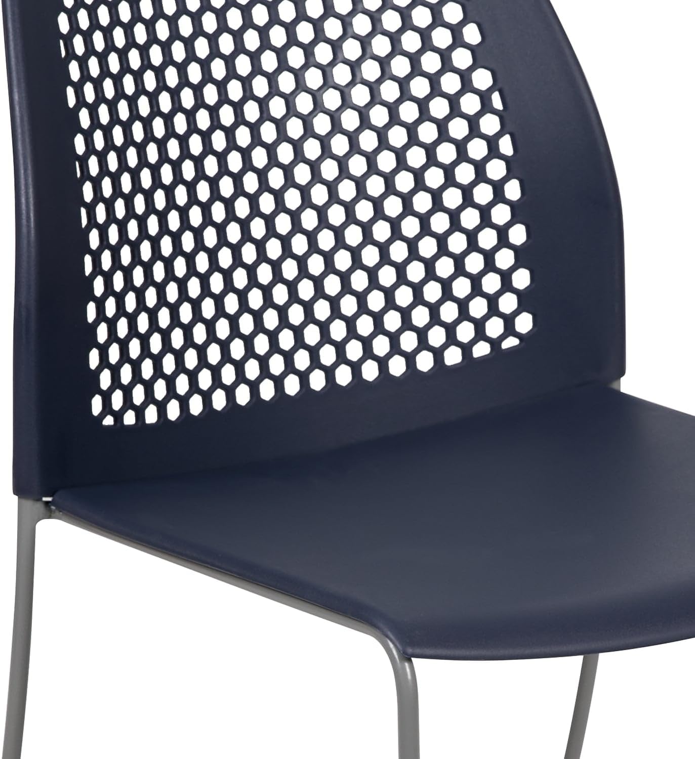Flash Furniture HERCULES Series 661 lb Capacity Stack Chair with Air-Vent Back and Sled Base