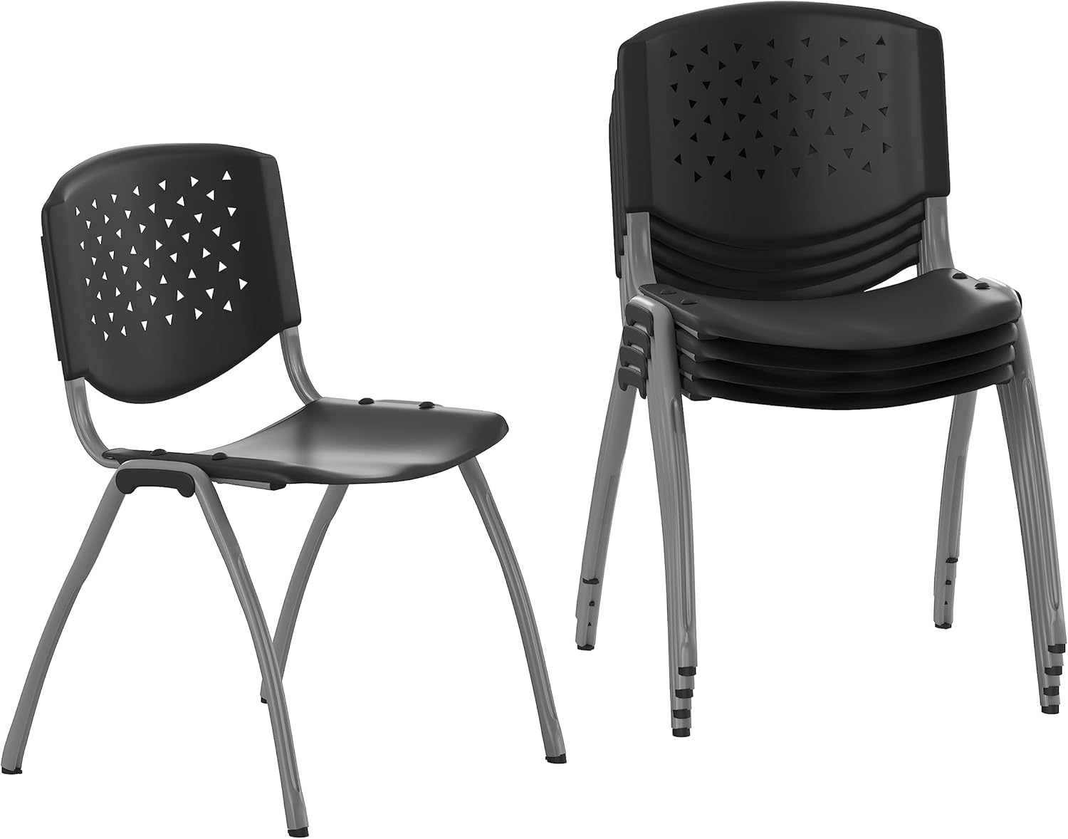Flash Furniture HERCULES Series 880 lb Capacity Plastic Stack Chair