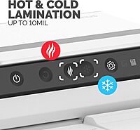 Fellowes 125 Thermal Laminator Machine with Laminating Pouch Starter Kit, 12.5 inch