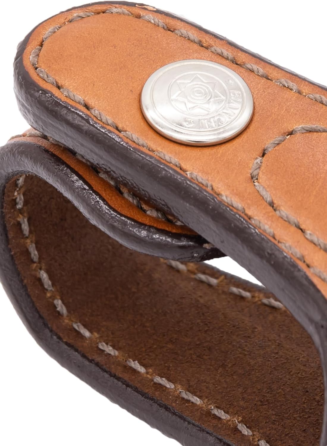 BIANCHI Model 19L Thumbsnap Suede-Lined Leather Belt Slide Holster
