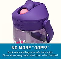 CAMELBAK Thrive Flip Straw Kids Bite Valve Water Bottle 14oz Tritan Renew