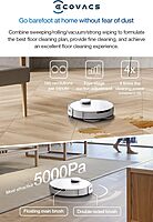 Ecovacs Deebot X1e Robot Vacuum Cleaner - 5000Pa, 260min Runtime