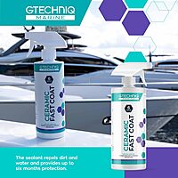 Gtechniq Ceramic Fast Coat - Marine Ceramic Coat - Spray-on, Wipe-Off Ceramic Sealant for Boats