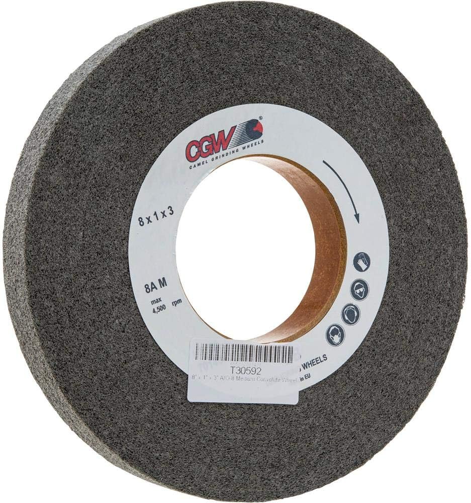 CGW ABRASIVES 70143 Convolute Deburring Wheel, 8 x 1 x 3, Aluminum Oxide
