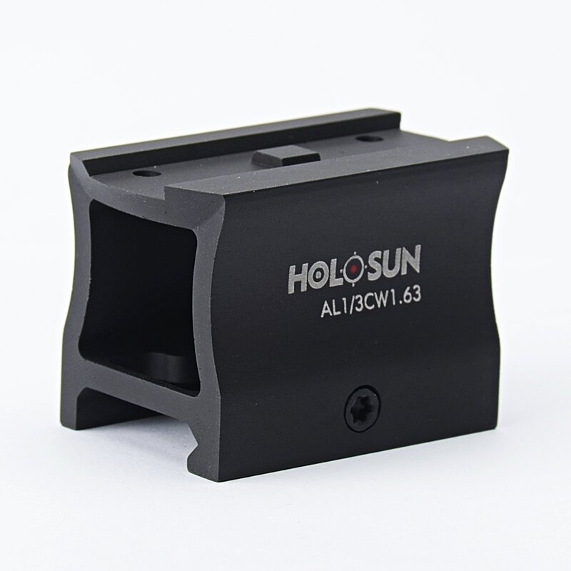 HOLOSUN T1 Compatible Mount, Lower 1/3 Co-Witness, 1.63" Height from Picatinny Surface