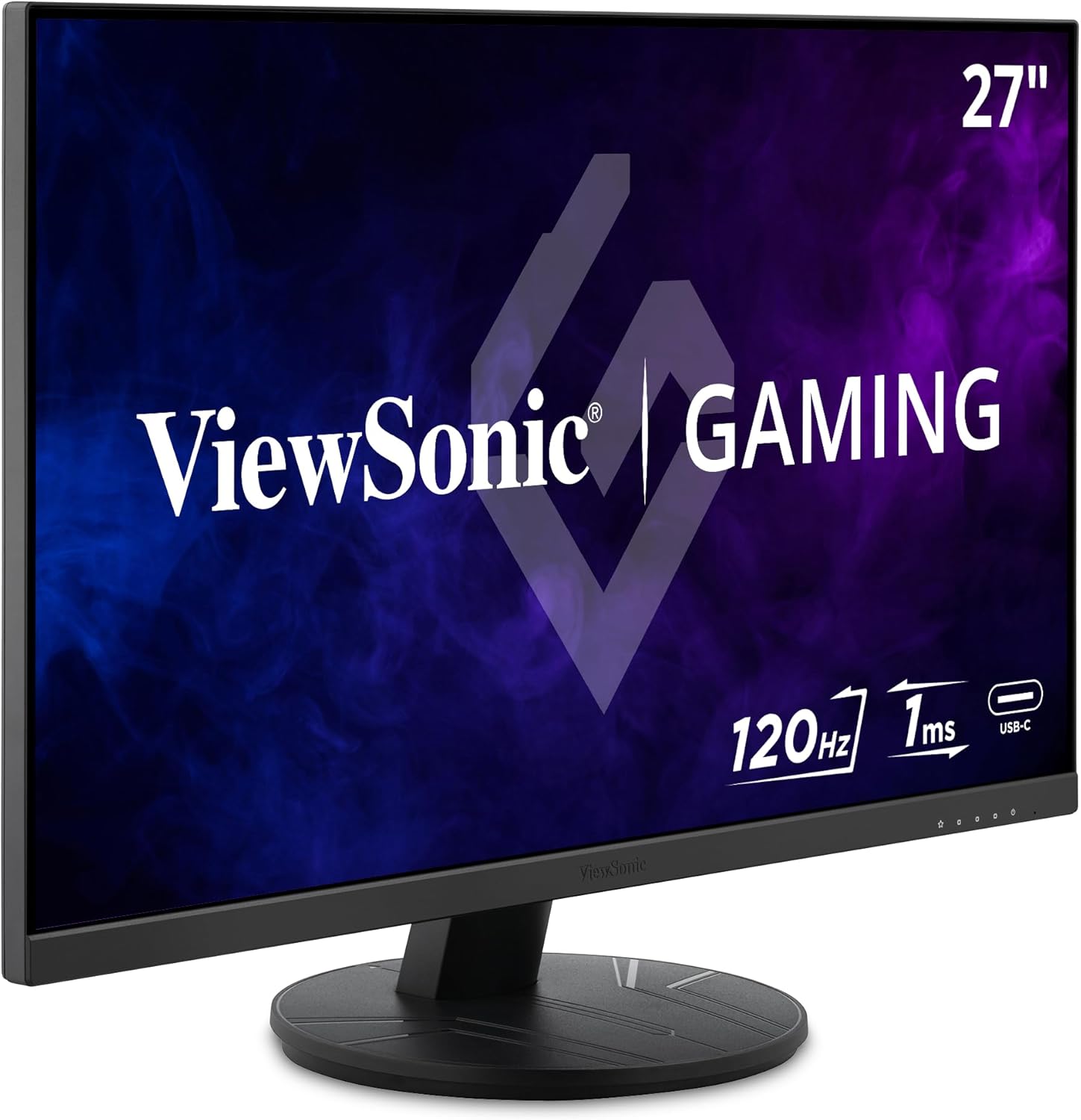 VIEWSONIC IPS Gaming Monitor — Full HD 1080p, 1ms, 120Hz, USB-C, HDMI, DisplayPort