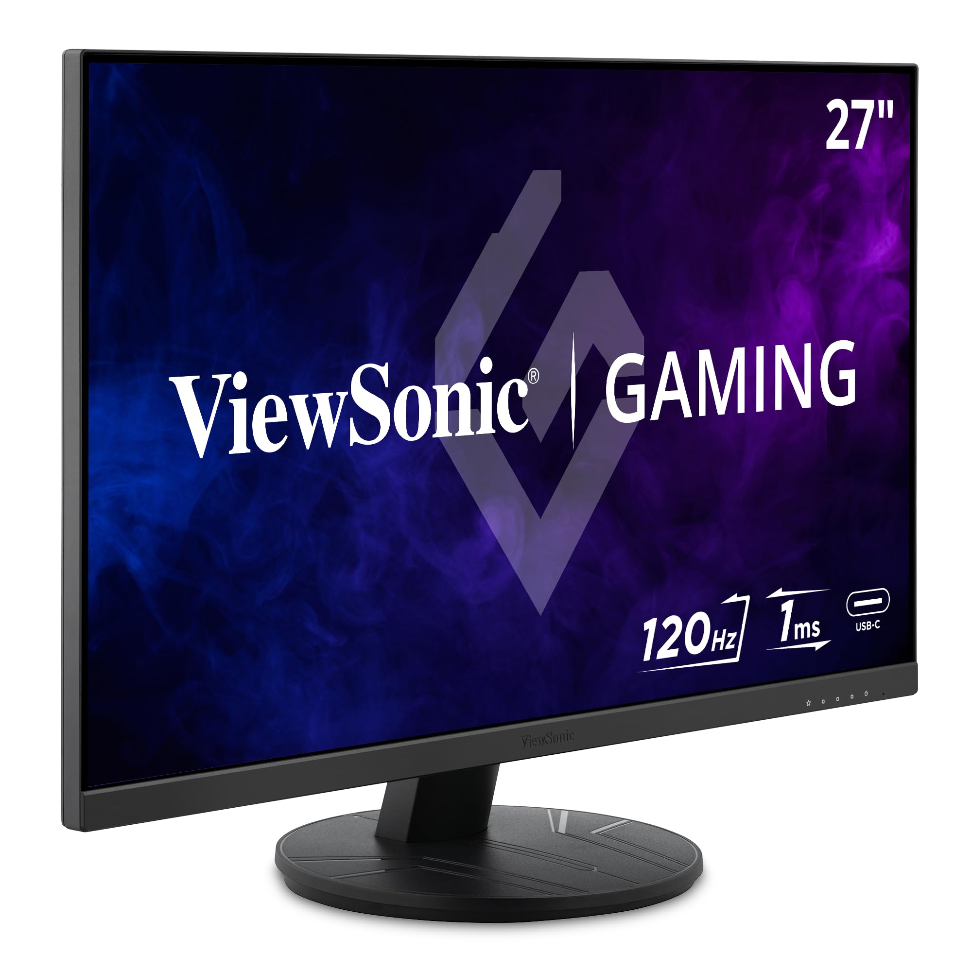 VIEWSONIC IPS Gaming Monitor — Full HD 1080p, 1ms, 120Hz, USB-C, HDMI, DisplayPort