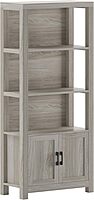 Martha Stewart Hutton Four Tier Shaker Bookcase with Storage Cabinet