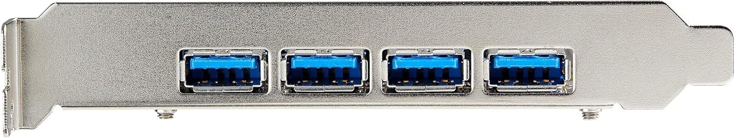 4-Port USB PCIe Card - 10Gbps USB 3.1/3.2 Gen 2 Type-A PCI Express Expansion Card with 2 Controllers - 4X USB