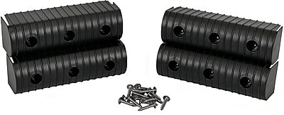 Caliber BunkWrap End Cap 2x6 Black Accessory Kit w/Stainless Steel Hardware 4-Pack