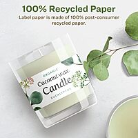Avery EcoFriendly Matte White Recycled Rectangle Labels, 2" x 3", Print-to-The-Edge, Permanent Adhesive