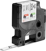 DYMO Rhino Industrial Heat-Shrink Labels, Black on White