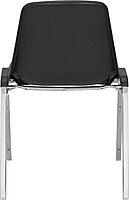 National Public Seating 8100 Series Poly Shell Stack Chairs, Blue - Set of 4 (Model 8125-4)