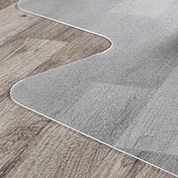 FLOORTEX Valuemat Vinyl Lipped Chair Mat for Hard Floor