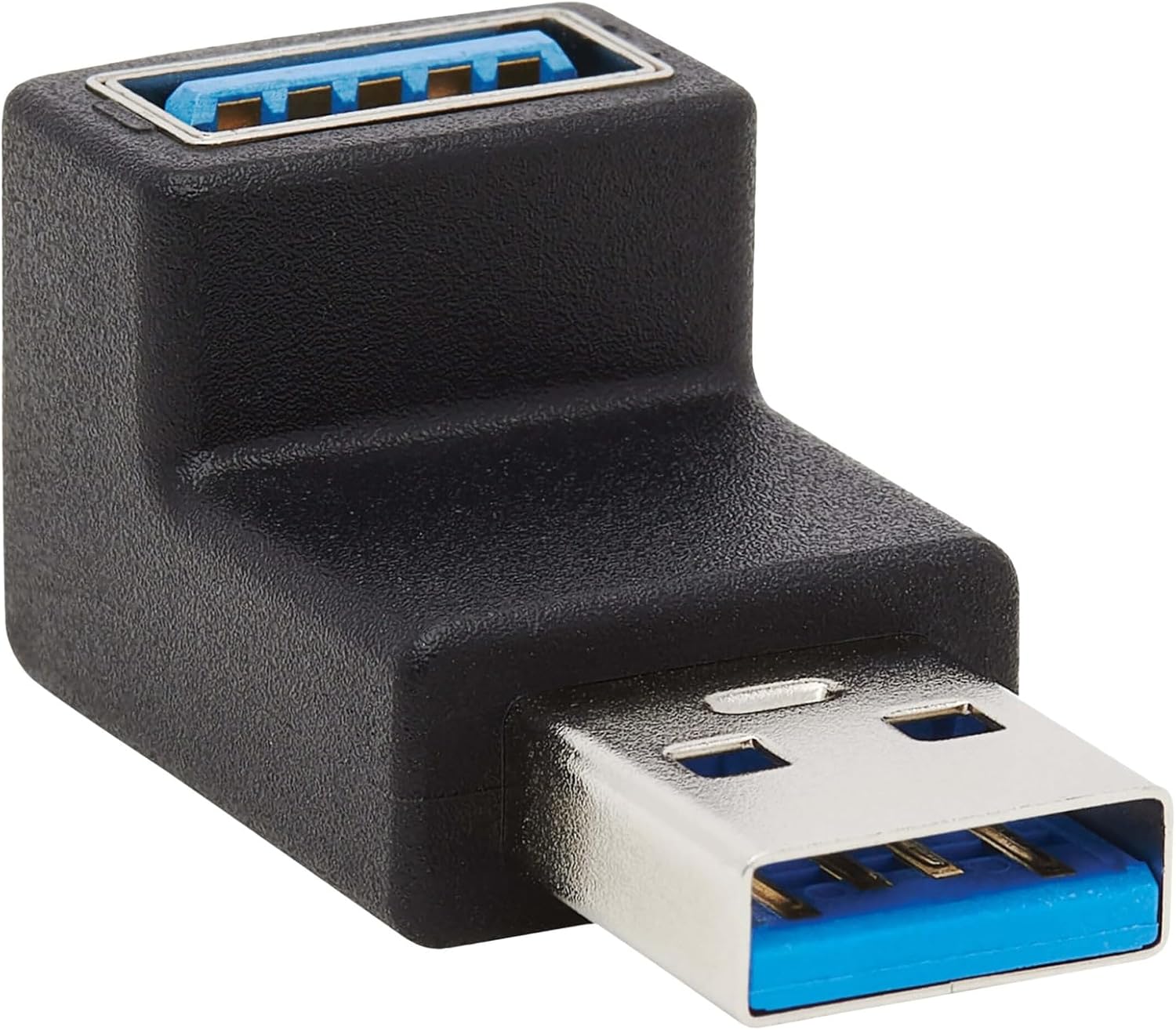 Tripp Lite USB 3.0 Adapter, USB 3.0 SuperSpeed Converter, USB-A M/F, 90 Degree Up Angle, Black (U324-000-UP)