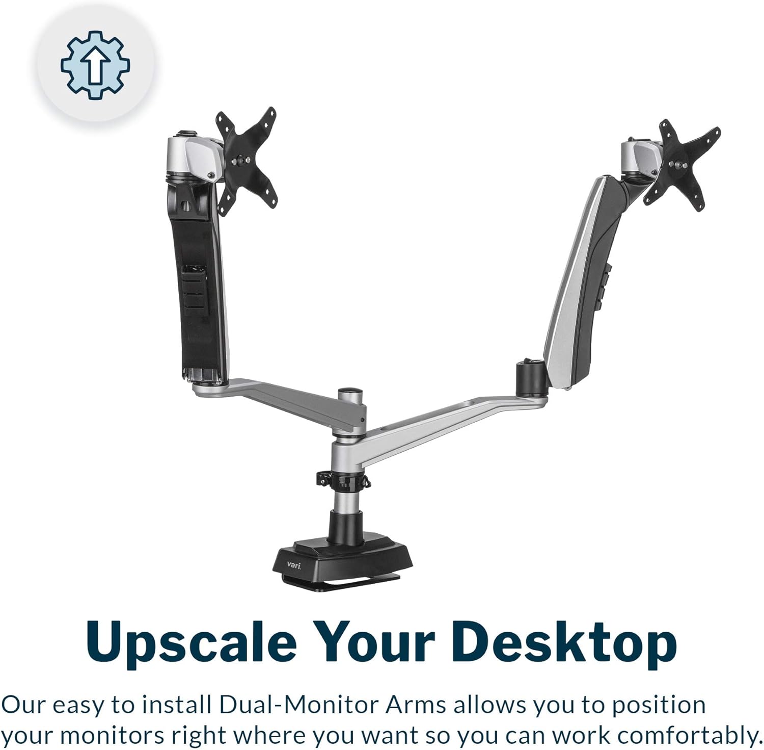 VARI VESA Monitor Arm - Adjustable Desk Mount with 360° Rotation