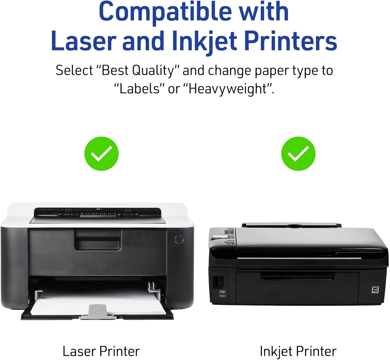 Avery Printable Arched Labels, Sure Feed Technology, 4-3/4" x 3-1/2", Bright Green, Print-to-The-Edge, Laser/Inkjet Printable