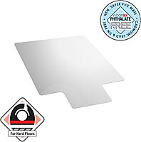 FLOORTEX Valuemat Vinyl Lipped Chair Mat for Hard Floor